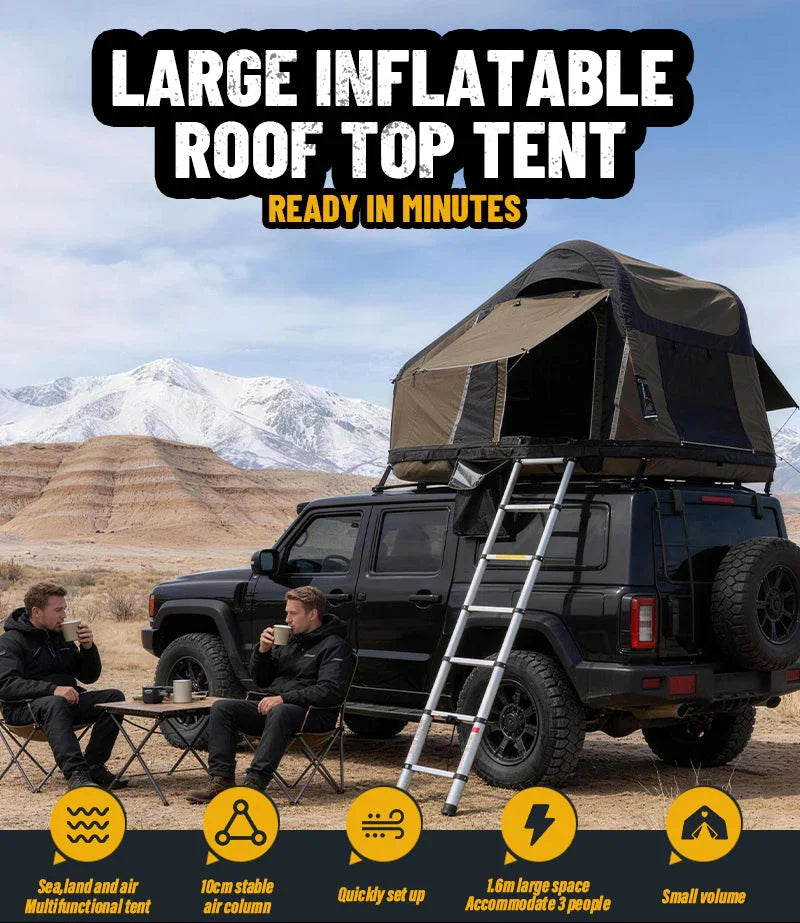 GeerTop Outdoor - NOMAD | 2 In 1 Ultralight Inflatable Rooftop Tent