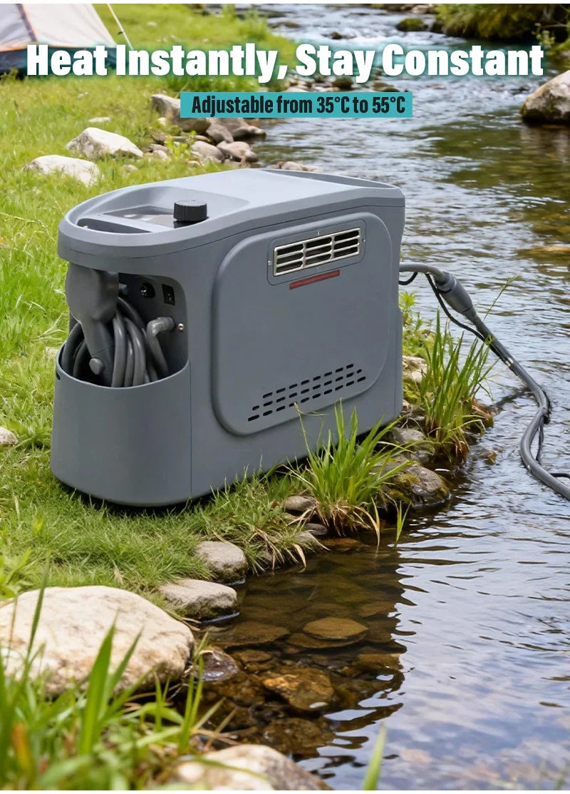 GeerTop Outdoor - GWH-2 Knob-Adjustable Portable Gas Water Heater