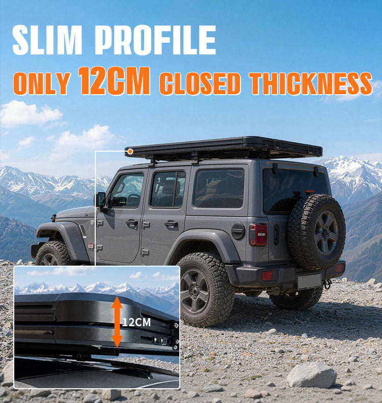 Lumin | Geertop 1‑2 Person Ultra‑Light Super‑Slim Hard Shell Rooftop Tent