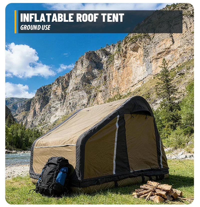GeerTop Outdoor - NOMAD | 2 In 1 Ultralight Inflatable Rooftop Tent