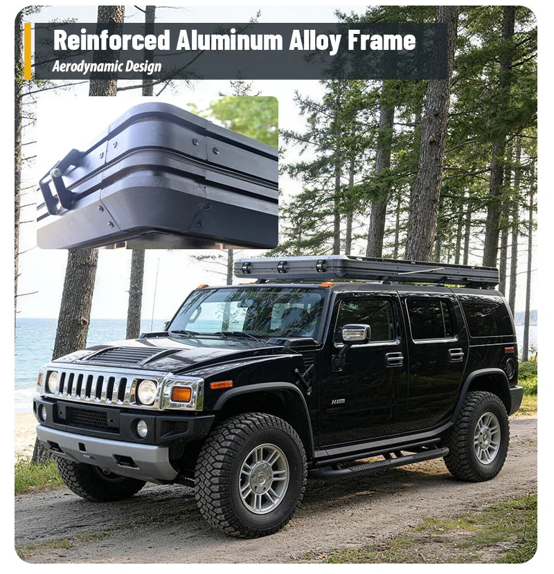GeerTop Outdoor - HAWK | GeerTop Triangular Aluminum Hard Shell Car Camping SUV Rooftop Tent