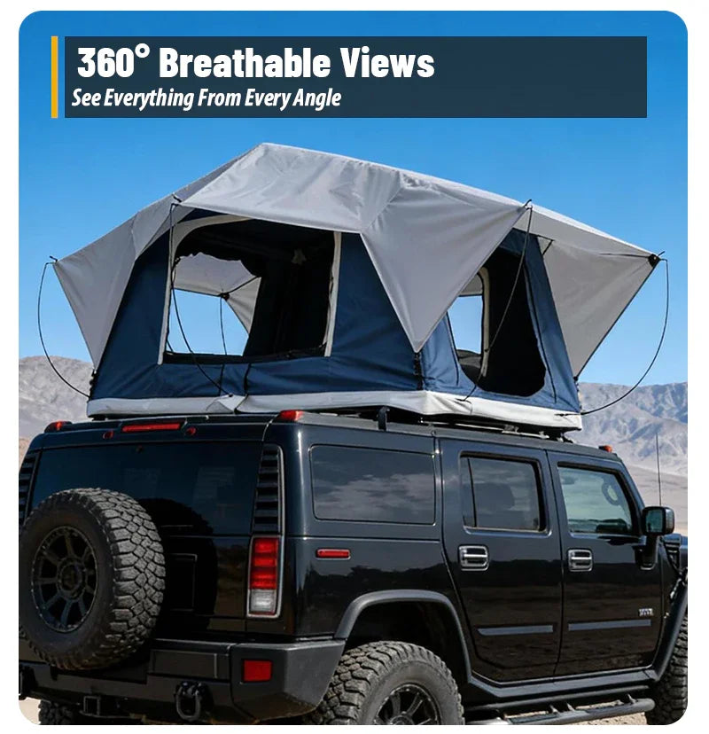 GeerTop Outdoor - ASTRON | 1-2 Person Soft Shell Inflatable Rooftop Tent (SUVS / Jeep / Bronco / Trucks)