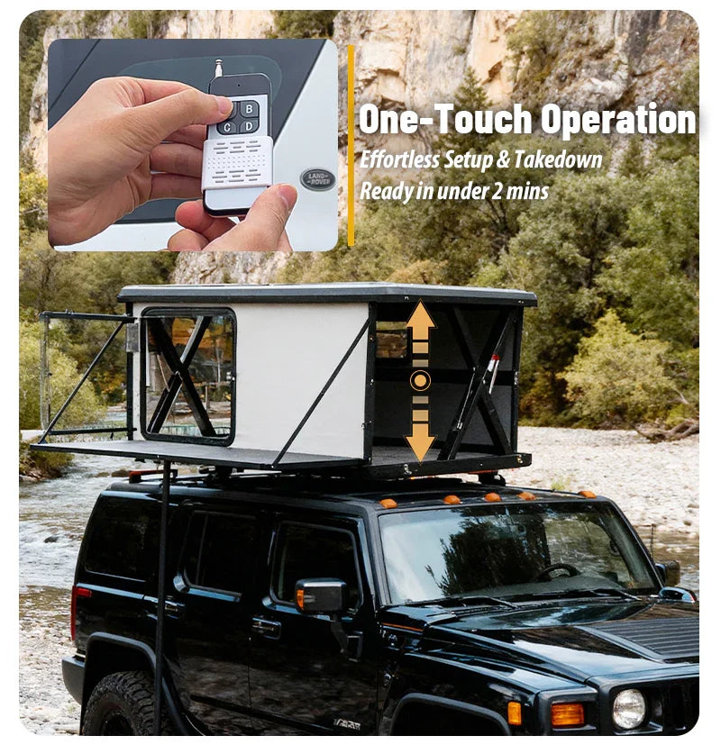 GeerTop Outdoor - QUANTIS | GeerTop Electric Automatic Hard Shell Rooftop Tent (Remote Control)