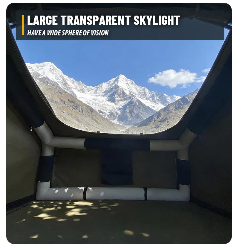 GeerTop Outdoor - NOMAD | 2 In 1 Ultralight Inflatable Rooftop Tent