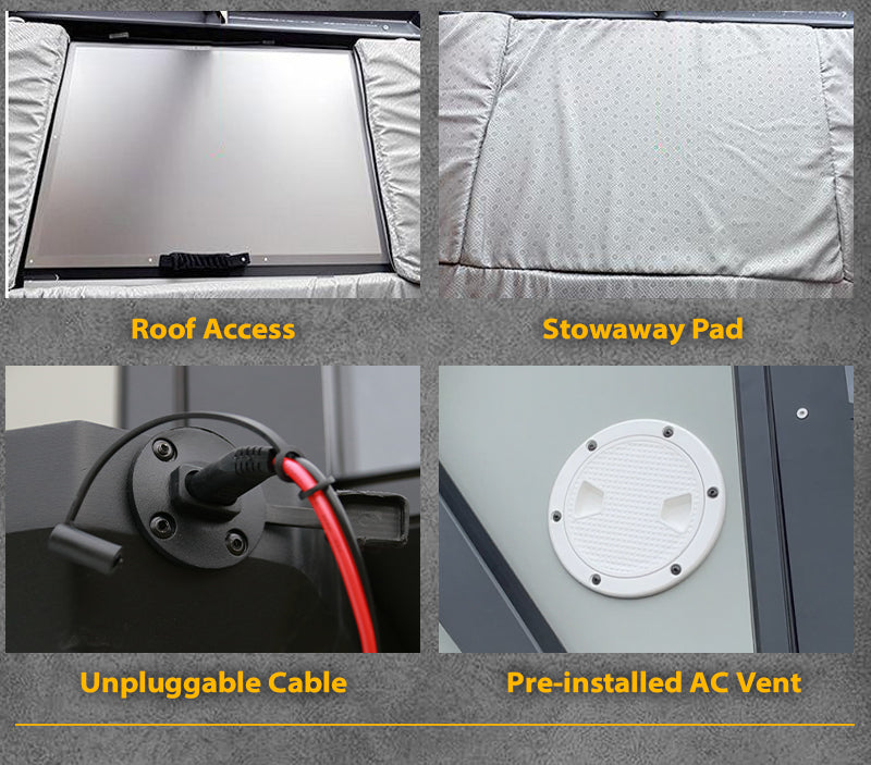 QUANTIS | GeerTop Electric Automatic Hard Shell Rooftop Tent (Remote Control)