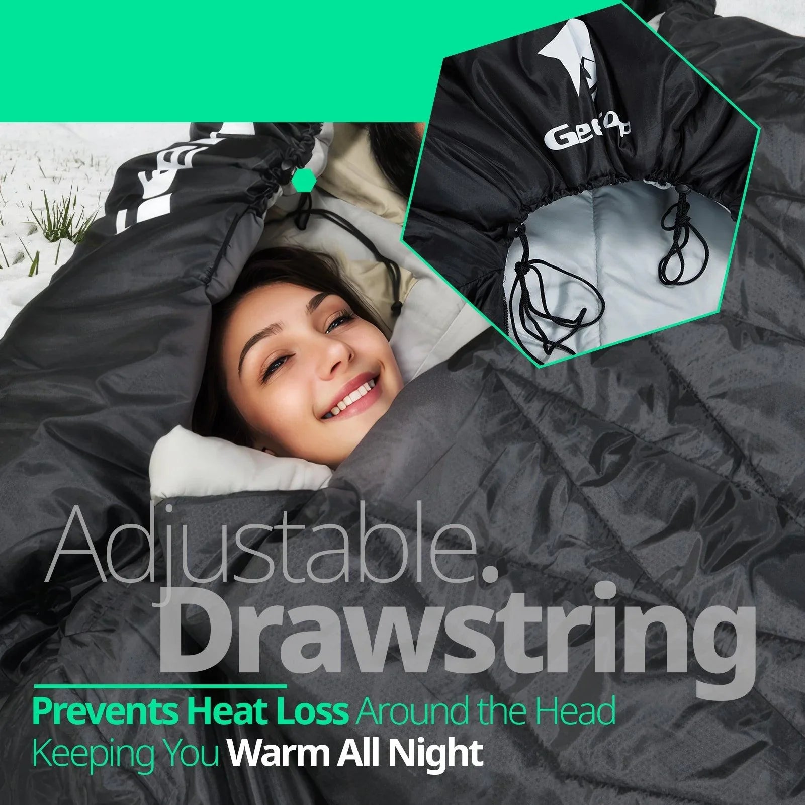 GeerTop Outdoor - GEERTOP Queen Size Doublewide Sleeping Bag