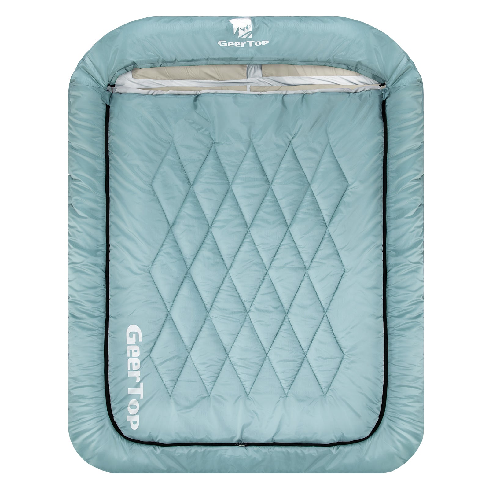 GEERTOP Double Camping Sleeping Bag with Detachable Blanket and Pillow