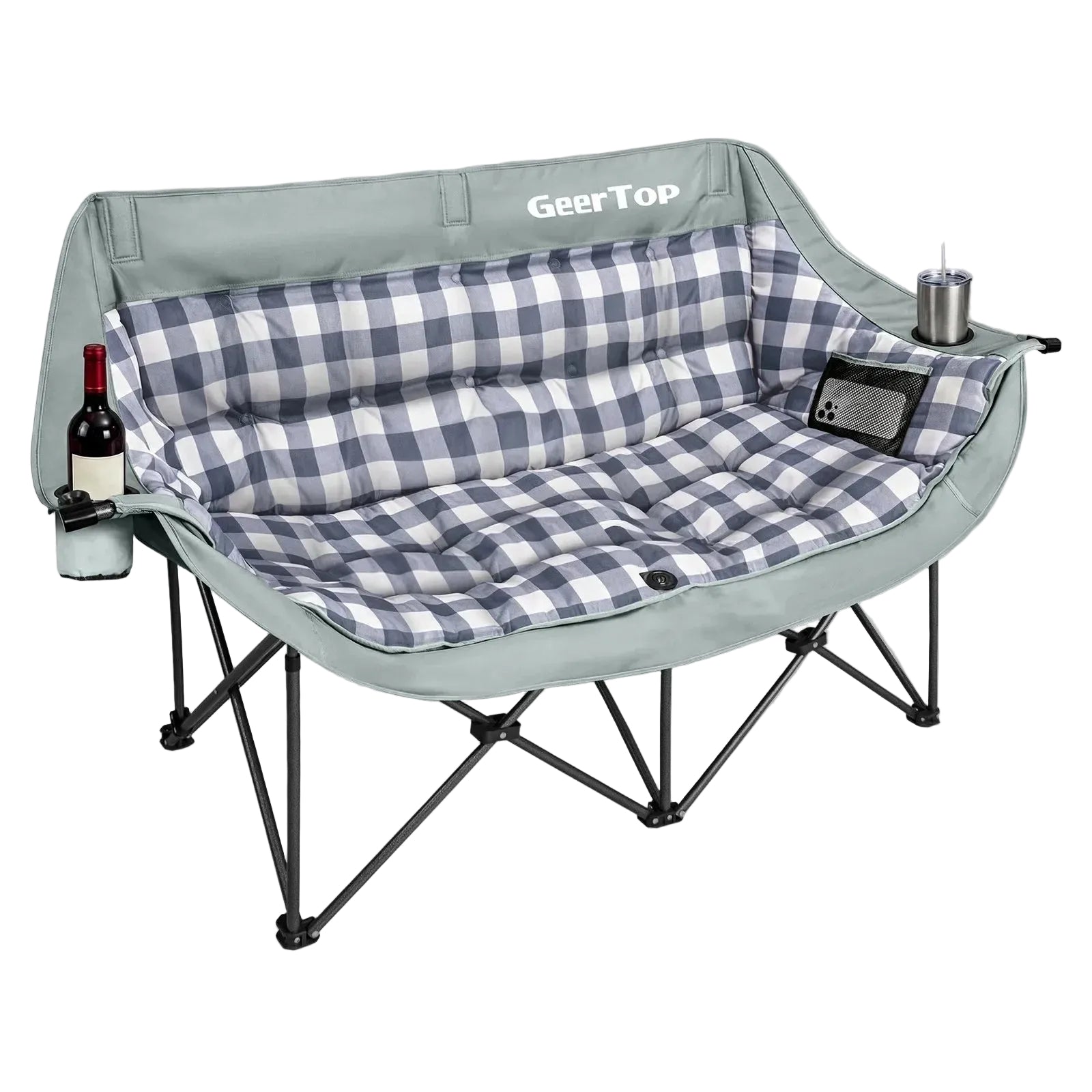 GeerTop Outdoor - GeerTop Oversized Double Folding Camping Chair