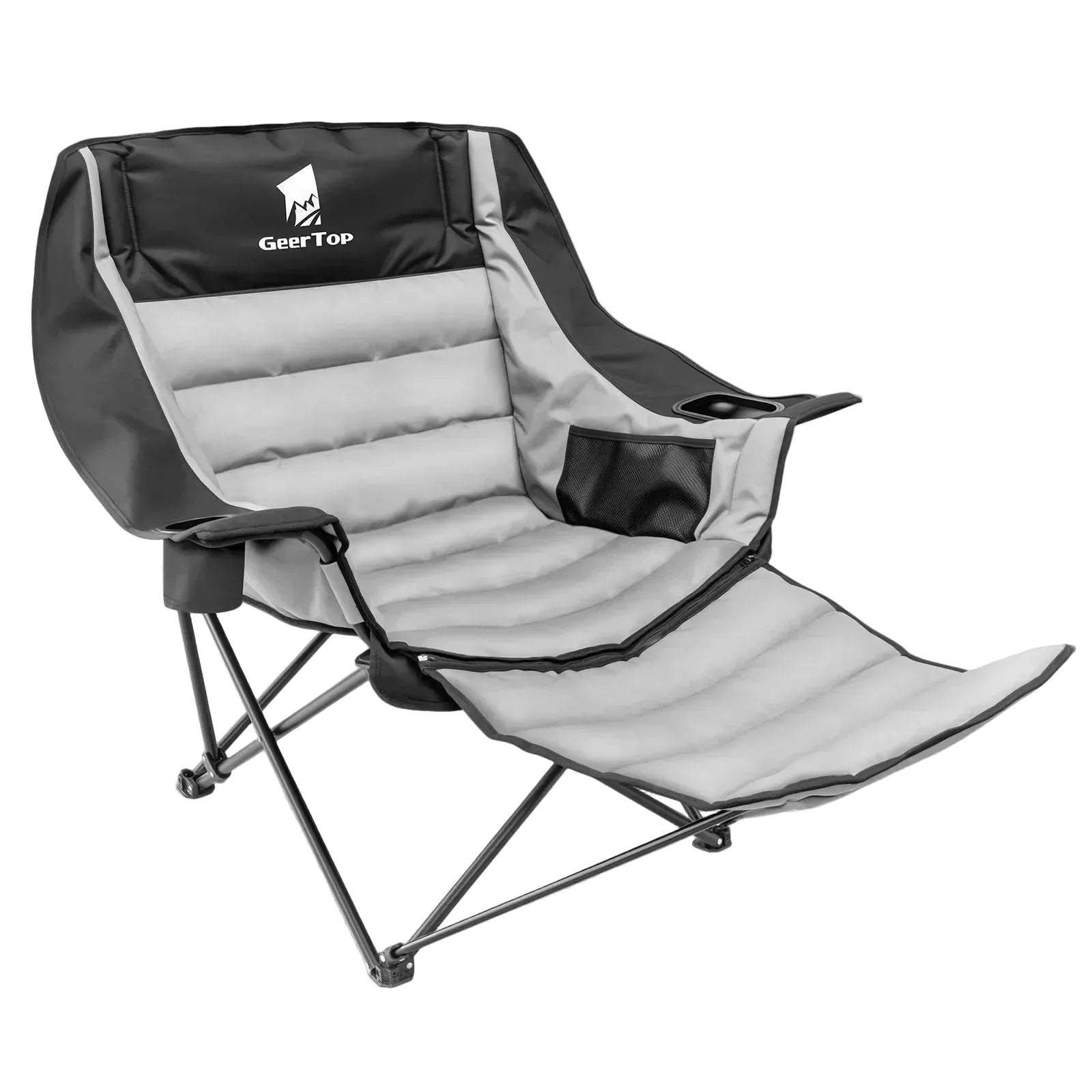 GeerTop Outdoor - GEERTOP Oversized Camping Chair with Removable Footrest
