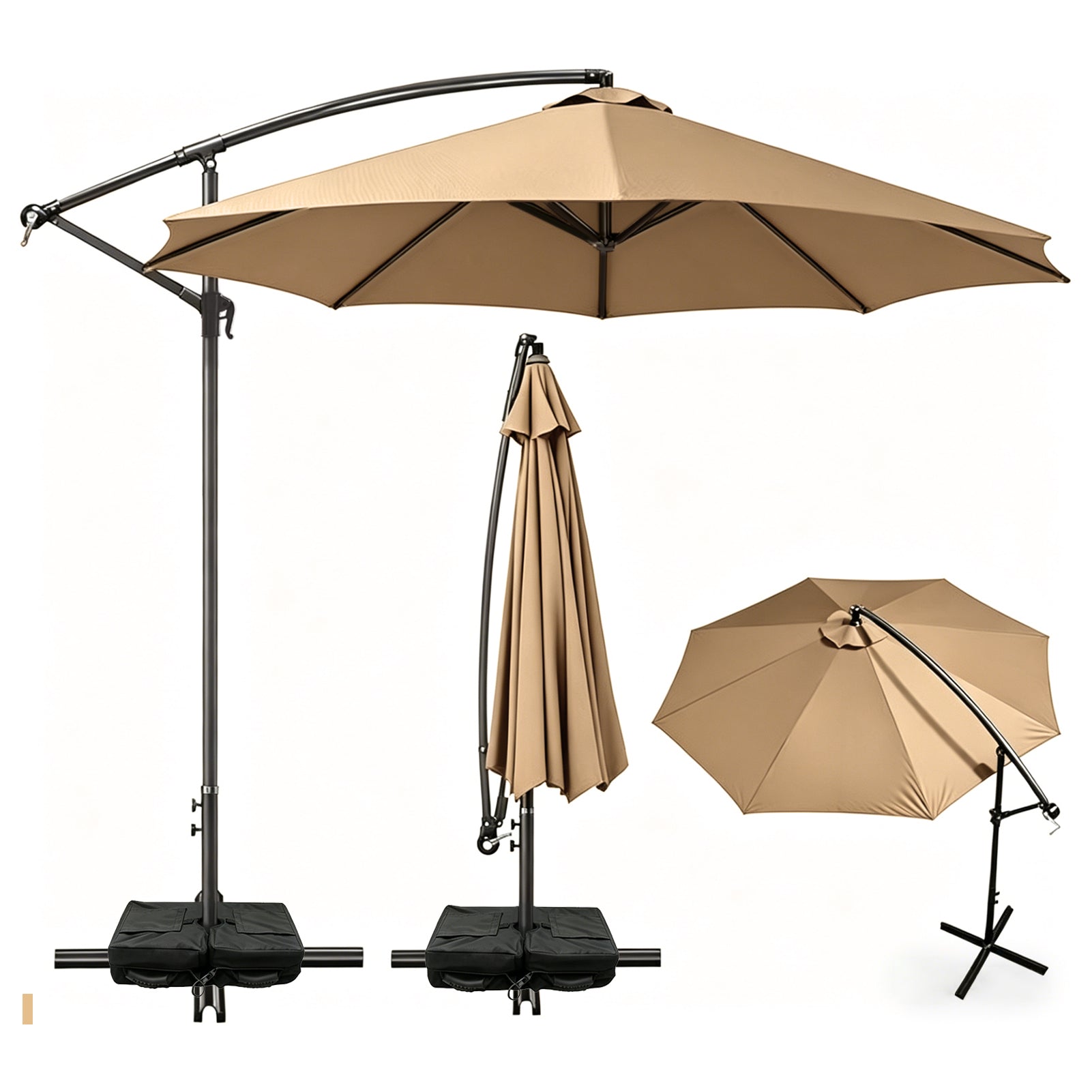 GeerTop 10FT Cantilever Patio Umbrella