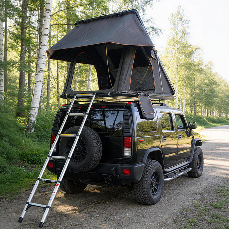 HAWK | GeerTop Triangular Aluminum Hard Shell Car Camping SUV Rooftop Tent