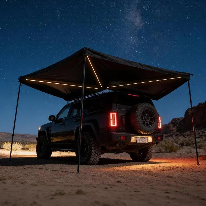 GeerTop Outdoor - VORTEX | GeerTop 270 Degree Car Awning Full Light Shelter With LED