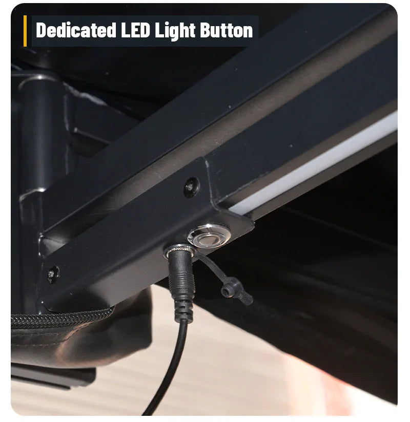 GeerTop Outdoor - VORTEX | GeerTop 270 Degree Car Awning Full Light Shelter With LED