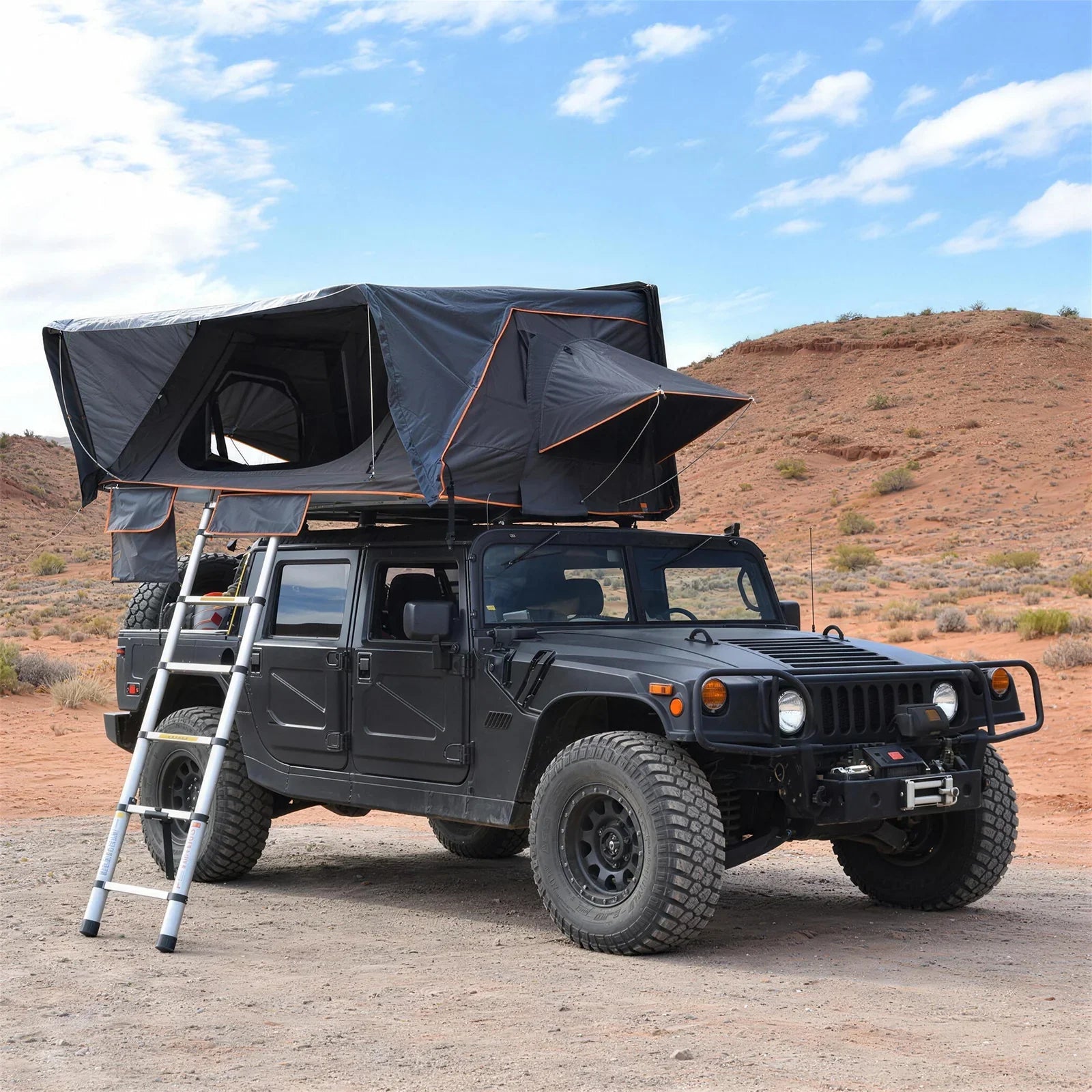 hard sided roof top tent GeerTop 3-4 Person Side Opening ABS Hard Shell RoofTop Tent