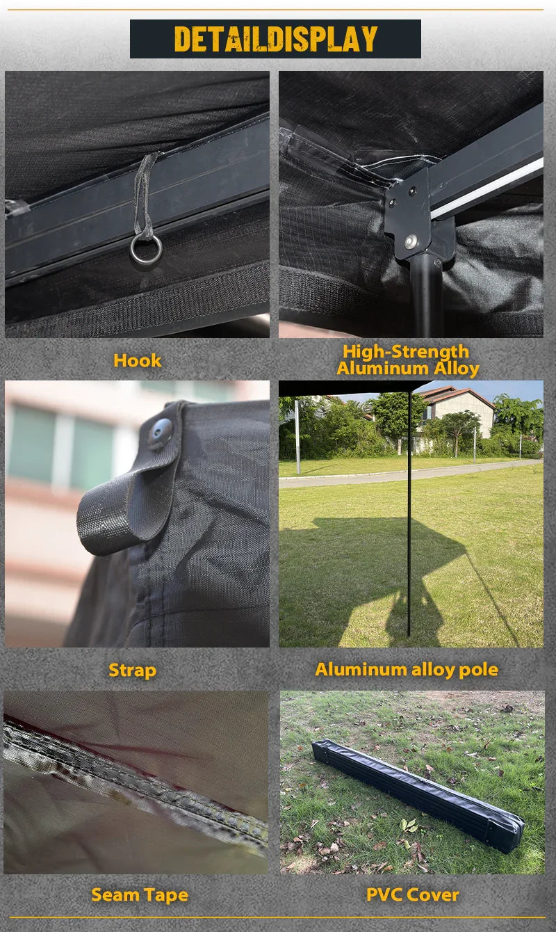 GeerTop Outdoor - TITAN | Geertop 360 Degree LED Light Car Awning