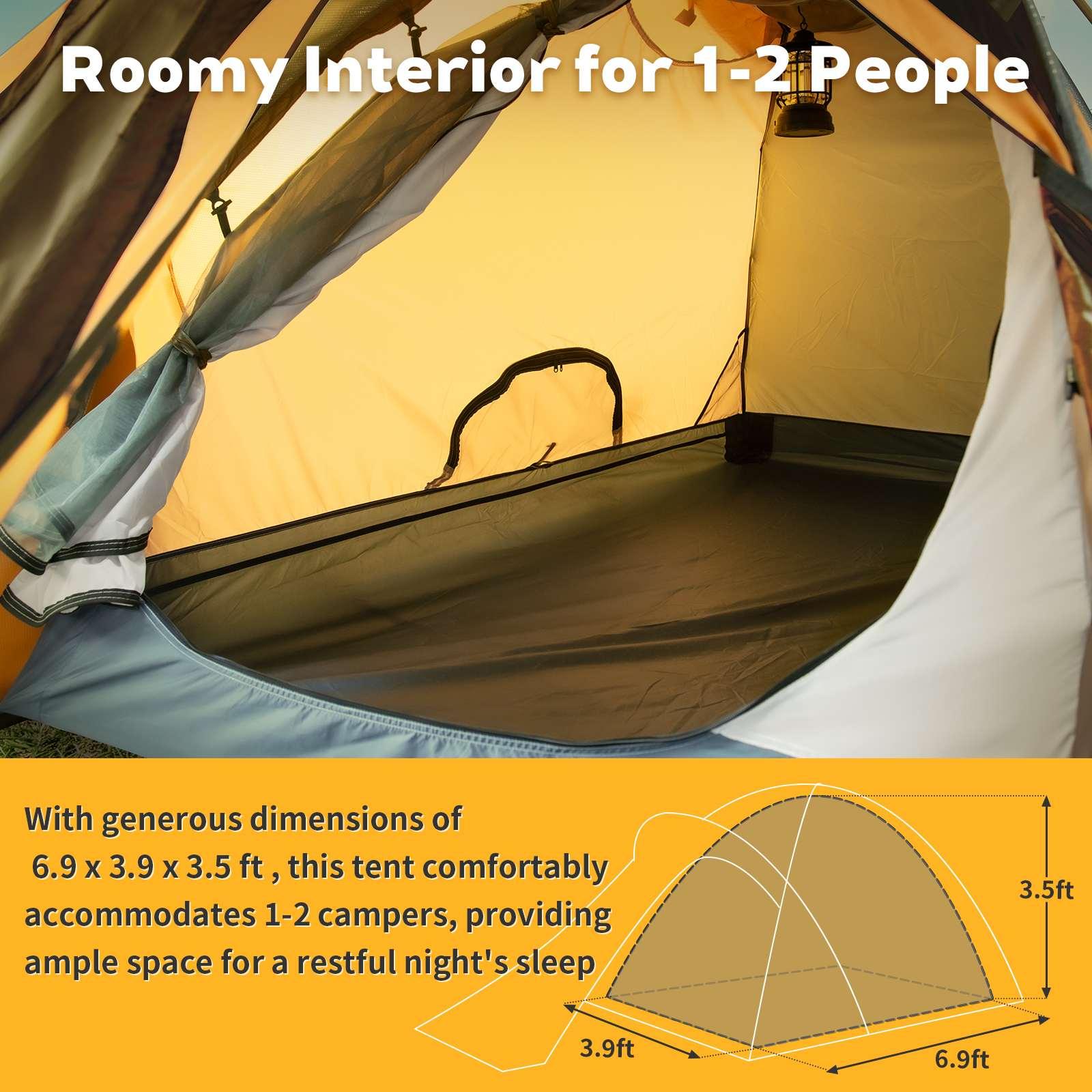 Navigator 2 Person 4 Season Mountaineering Tent - Brown