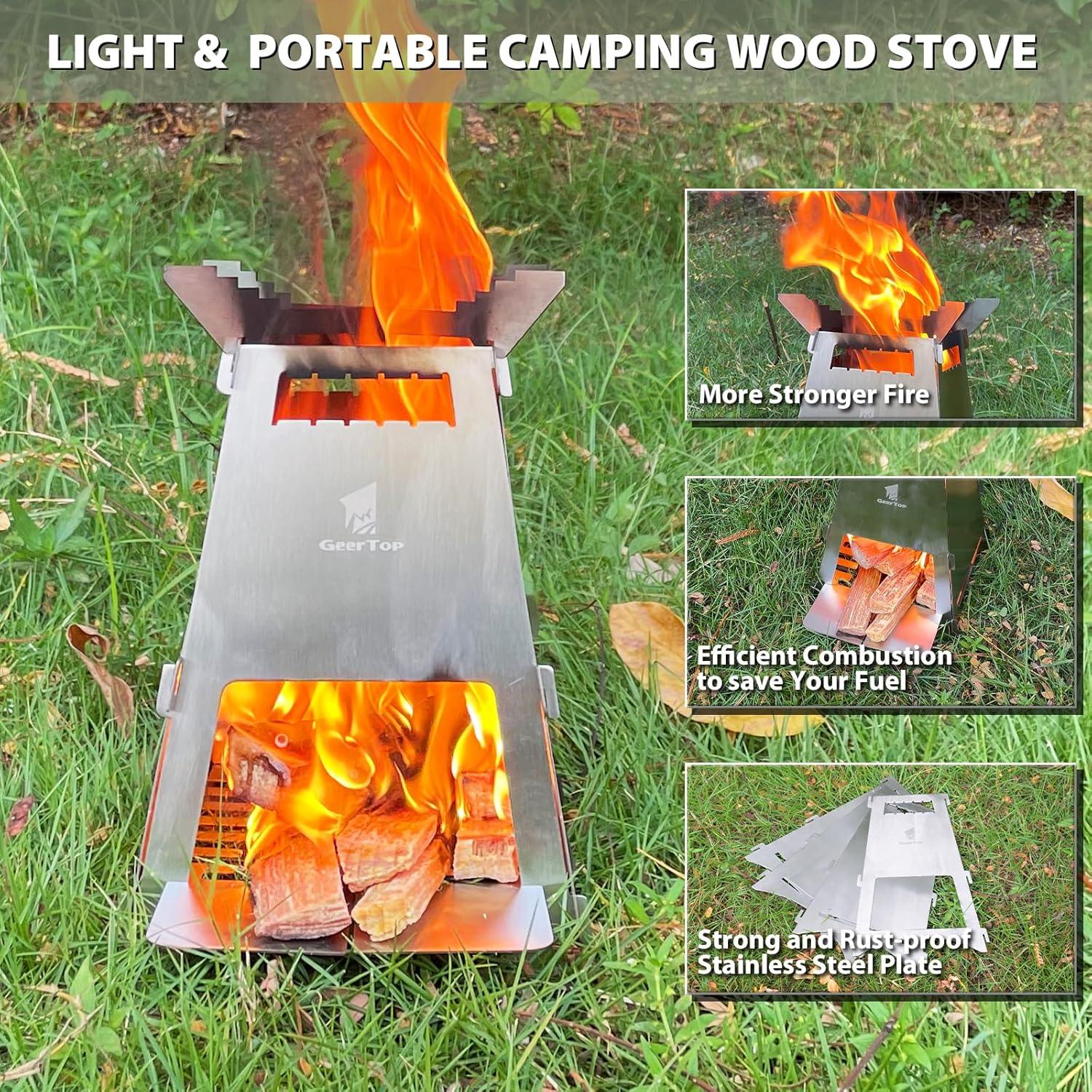 GEERTOP Stainless Steel Camping Stove - GeerTop Outdoor