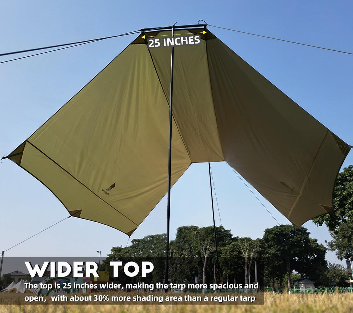 GEERTOP Waterproof Sunshade Canopy Camping Tarp - GeerTop Outdoor