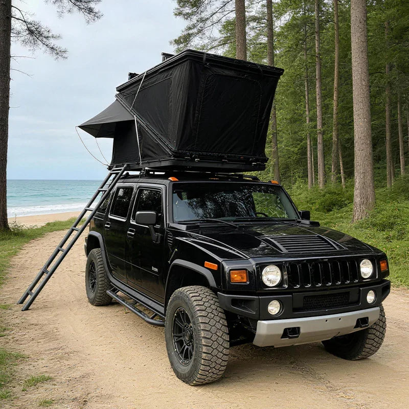 GeerTop Outdoor - ZENITH | 3-4 Person Aluminum Hard Shell Rooftop Tent