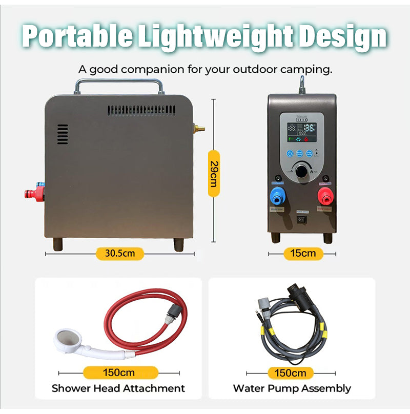 GWH-3 Compact Portable Gas Water Heater