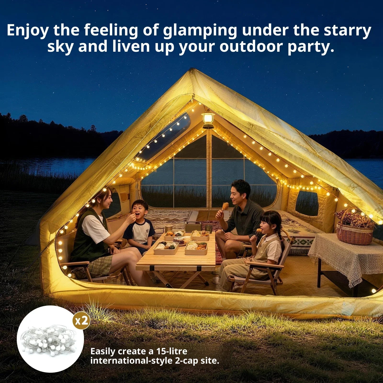 GeerTop Outdoor - GeerTop Galaxy Max 8 Person Inflatable Tent