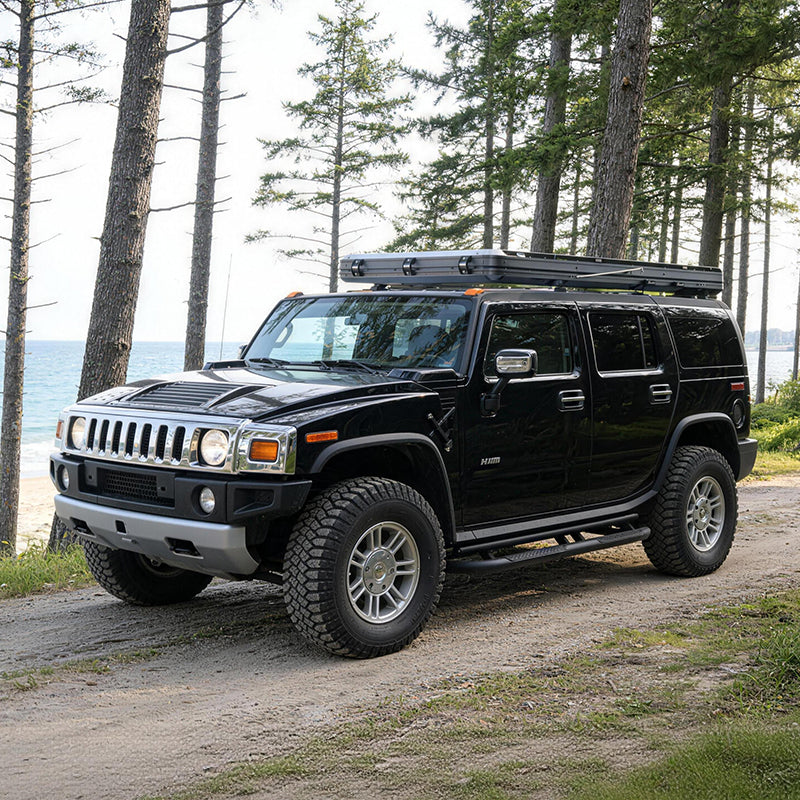 HAWK | GeerTop Triangular Aluminum Hard Shell Car Camping SUV Rooftop Tent