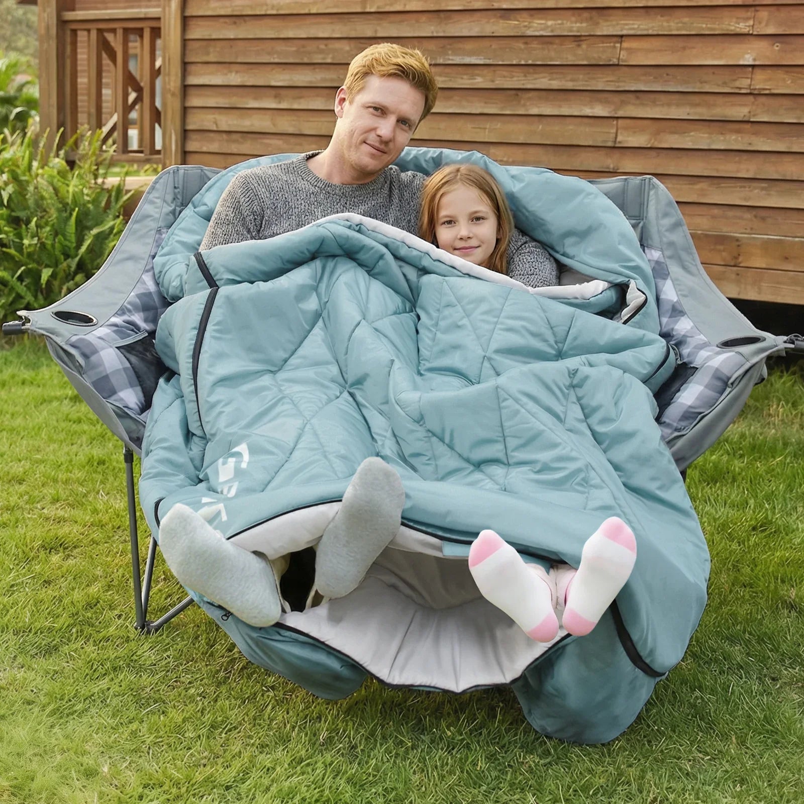 GeerTop Outdoor - GEERTOP Queen Size Doublewide Sleeping Bag