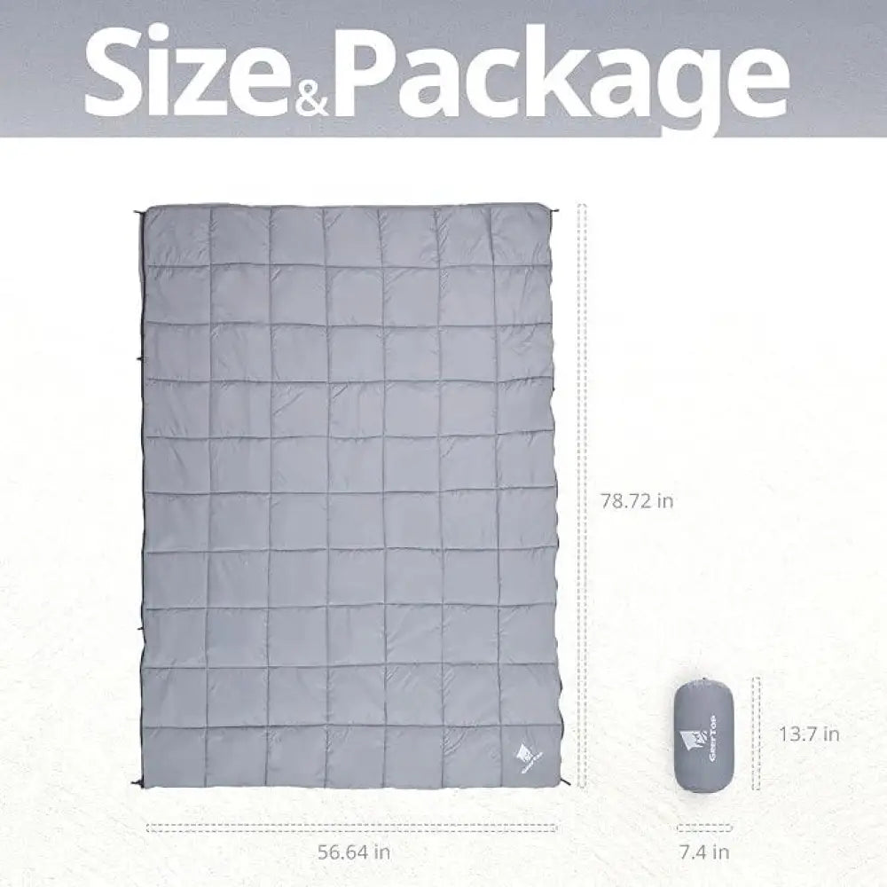 GEERTOP 4 Season Waterproof Windproof Camping Blanket Sleeping Bag - GeerTop Outdoor