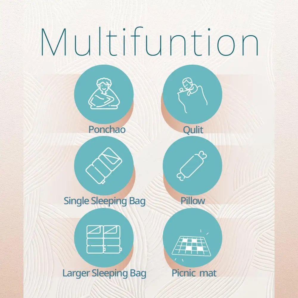 GEERTOP 4 Season Waterproof Windproof Camping Blanket Sleeping Bag - GeerTop Outdoor