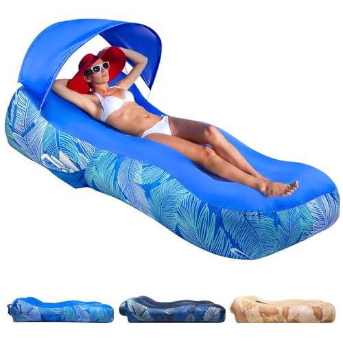 GeerTop Outdoor - Inflatable Air Lounger with Sunshade