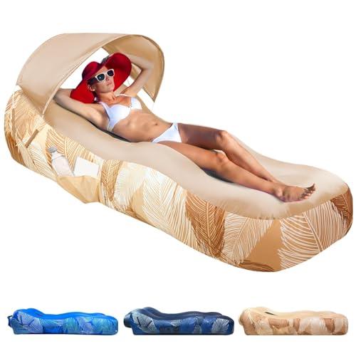 GeerTop Outdoor - Inflatable Air Lounger with Sunshade