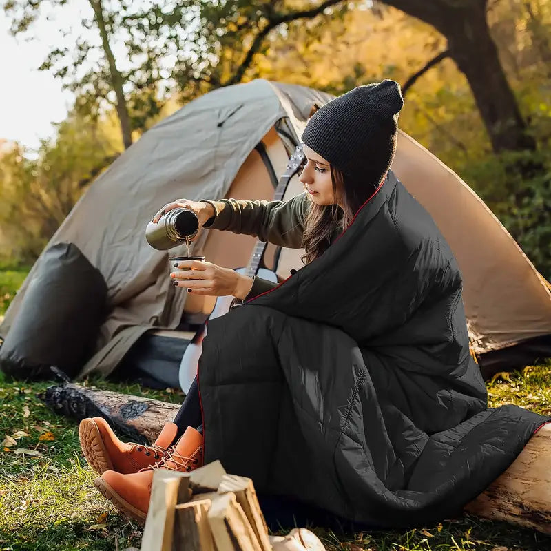 GeerTop All-Season Waffle Camping Blanket