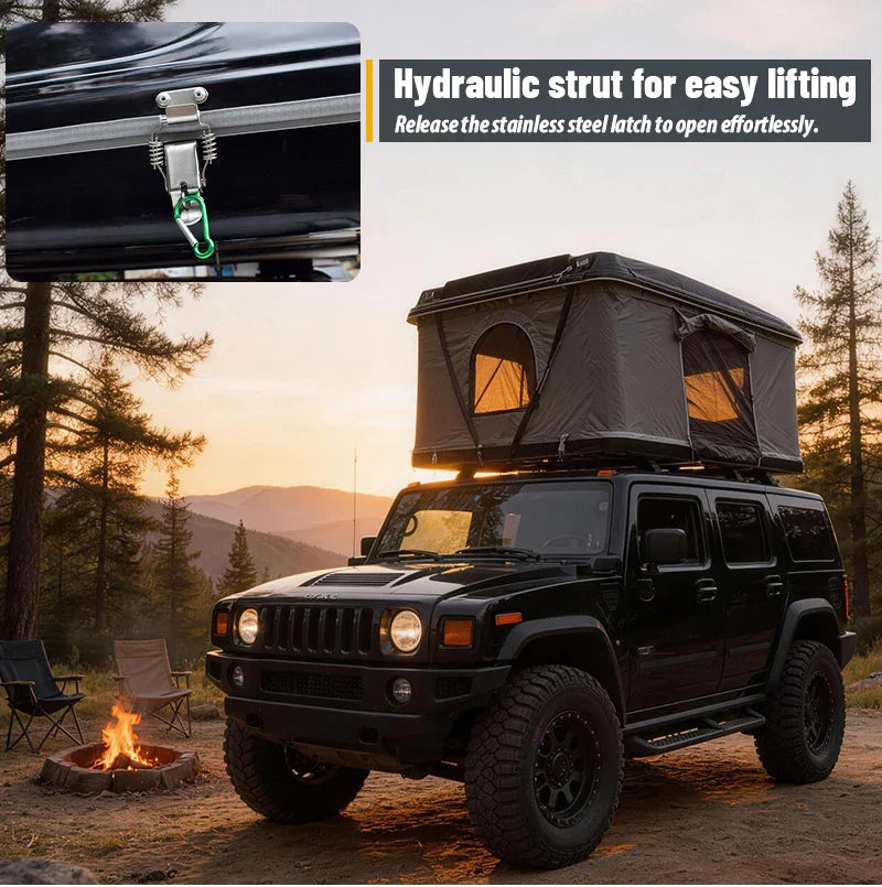 GeerTop Outdoor - HORIZO 2.0 | Geertop SUV Fiberglass Hard Shell Rooftop Tent