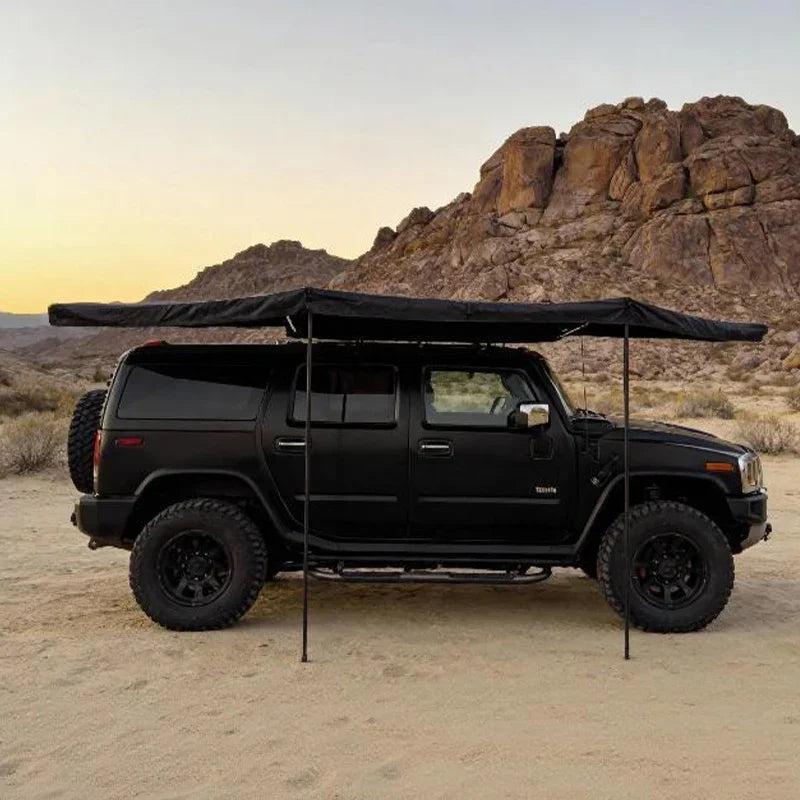 GeerTop Outdoor - EVOKE | GeerTop 180 Degree Freestanding Car Side Shelter with LED Lights Car Awning