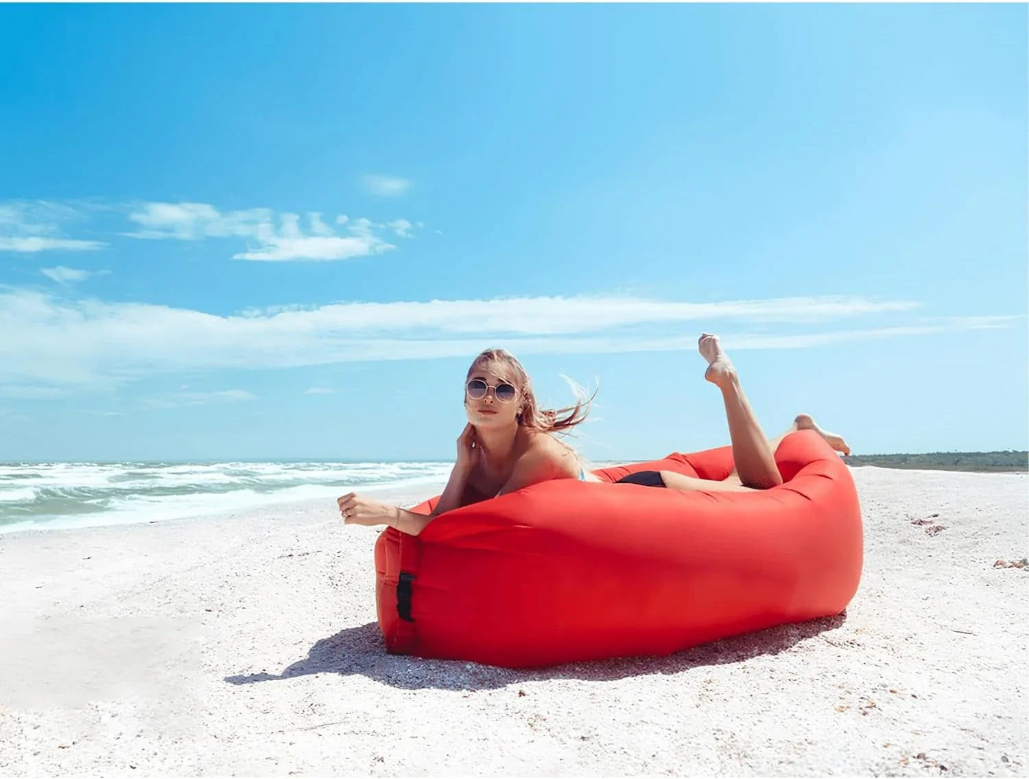 GeerTop Outdoor - Inflatable Air Sofa Hammock for Camping and Beach Lounging