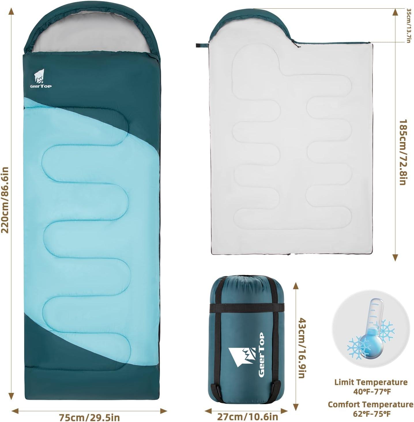 GEERTOP Ultralight Backpacking Sleeping Bag - GeerTop Outdoor