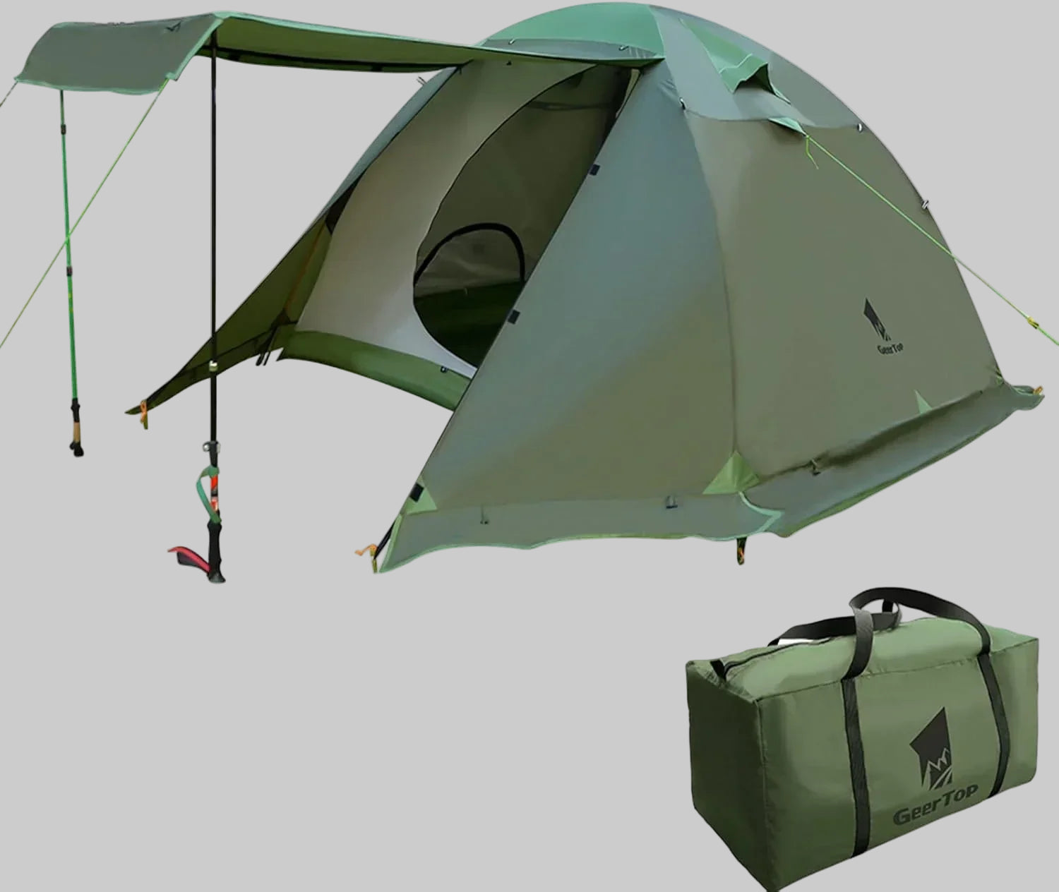 GEERTOP Topload4 4 Person 4 Season Waterproof Camping Tent - Relistic Camo - GeerTop Outdoor