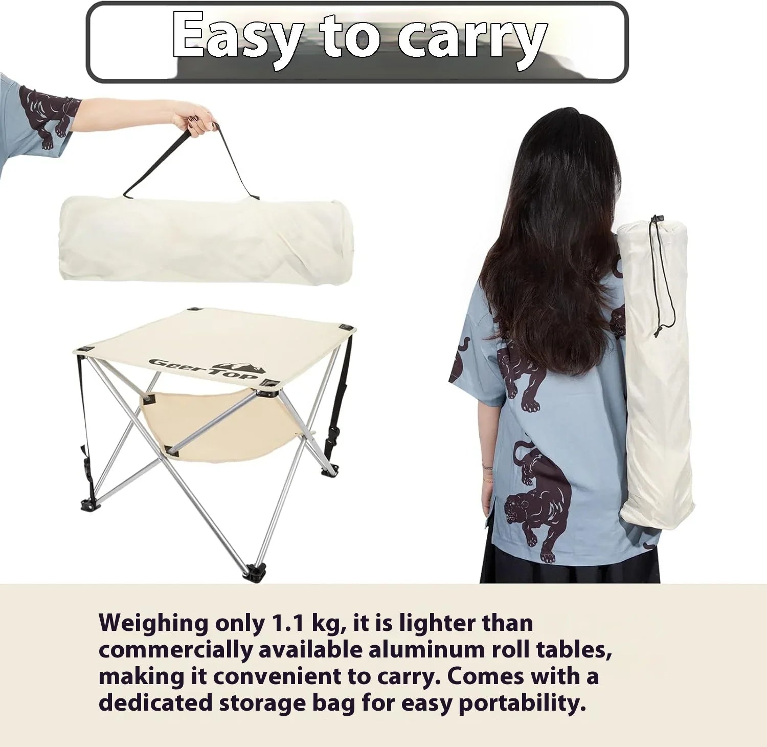 GeeTop Portable Camping Table