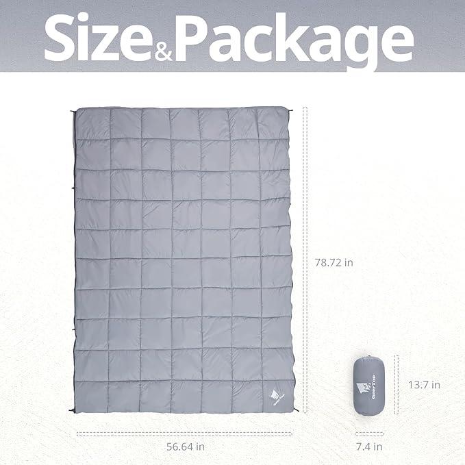 GEERTOP 4 Season Waterproof Windproof Camping Blanket Sleeping Bag - GeerTop Outdoor