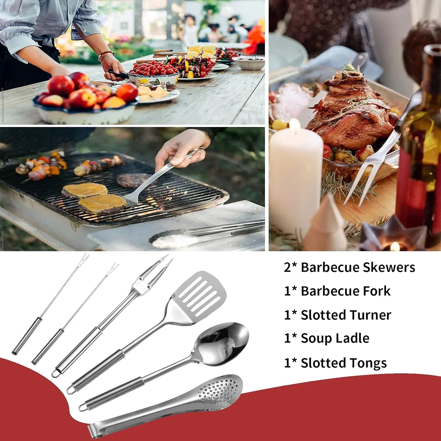 GeerTop Outdoor - 27-Piece Portable Camping Kitchen Utensil Set with Storage Bag