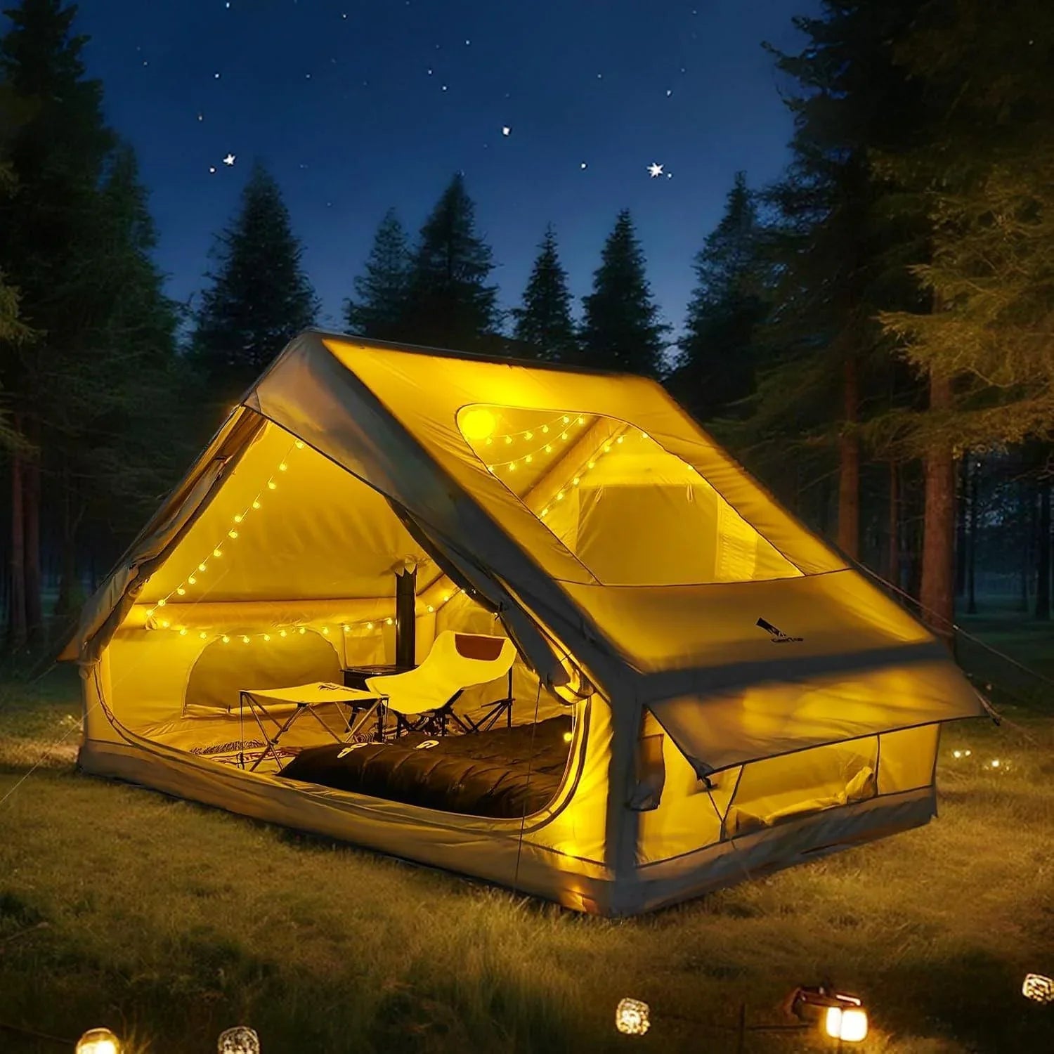 GEERTOP 4-Person Inflatable Tent House