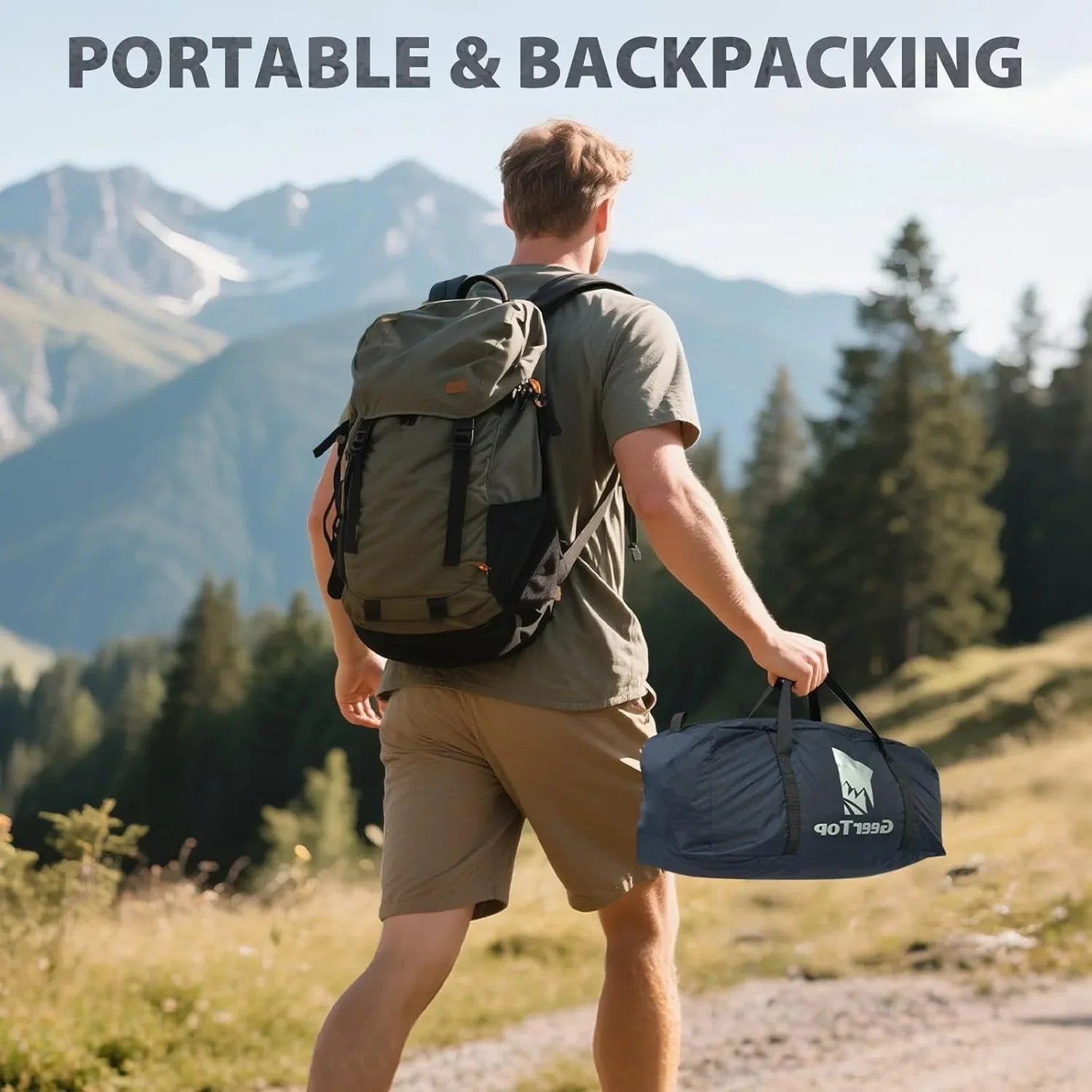 GEERTOP Toproad2 Blue 2 Person 4 Season Backpacking Tent - GeerTop Outdoor