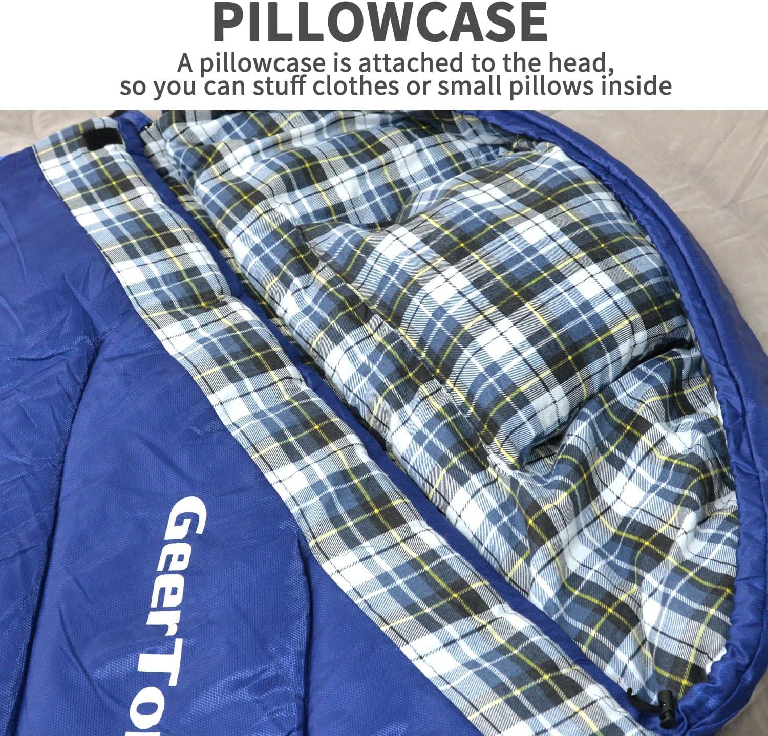 GEERTOP 4 Season Flannel Camping Sleeping Bag - GeerTop Outdoor