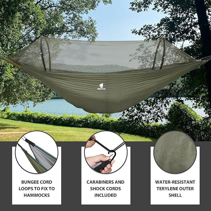 GeerTop Outdoor - GEERTOP 4 Season Single Lightweight Portabl Hammock Sleeping Bag