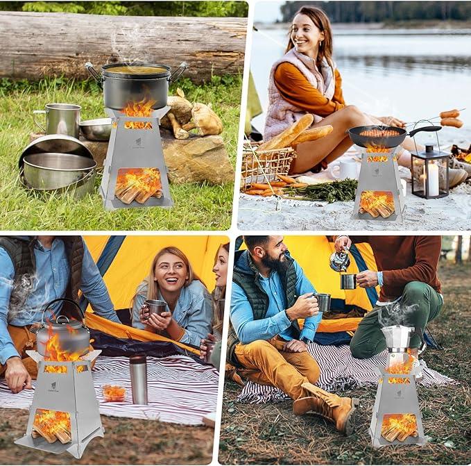 GEERTOP Stainless Steel Camping Stove - GeerTop Outdoor