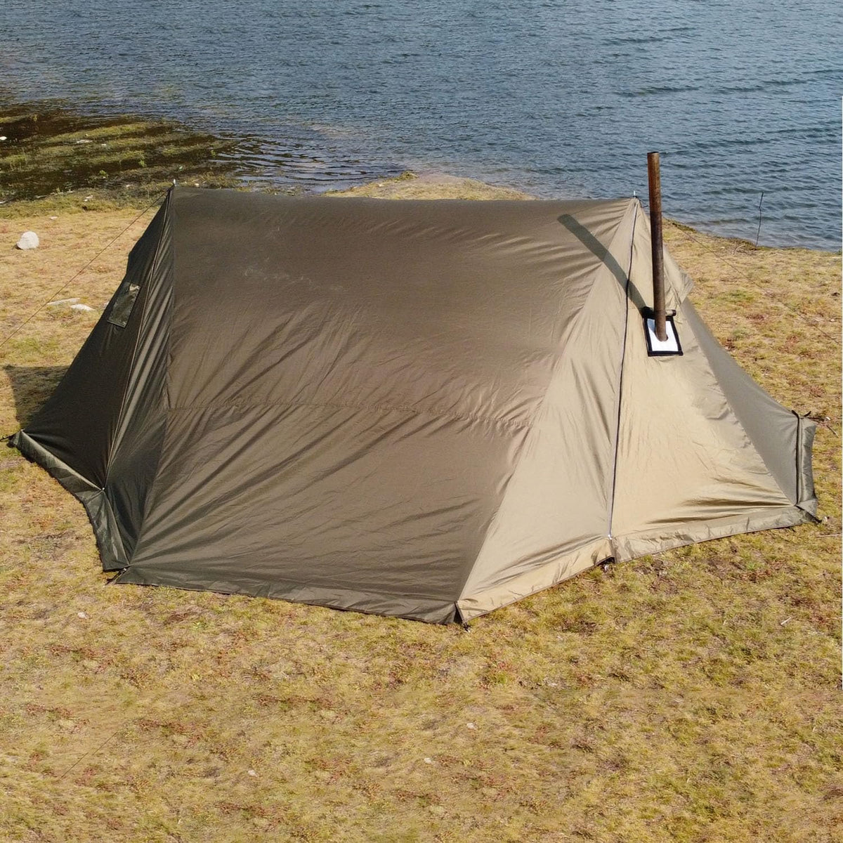 HipierFx 4-Person 4-Season Waterproof Camping Tent with Stove Jack