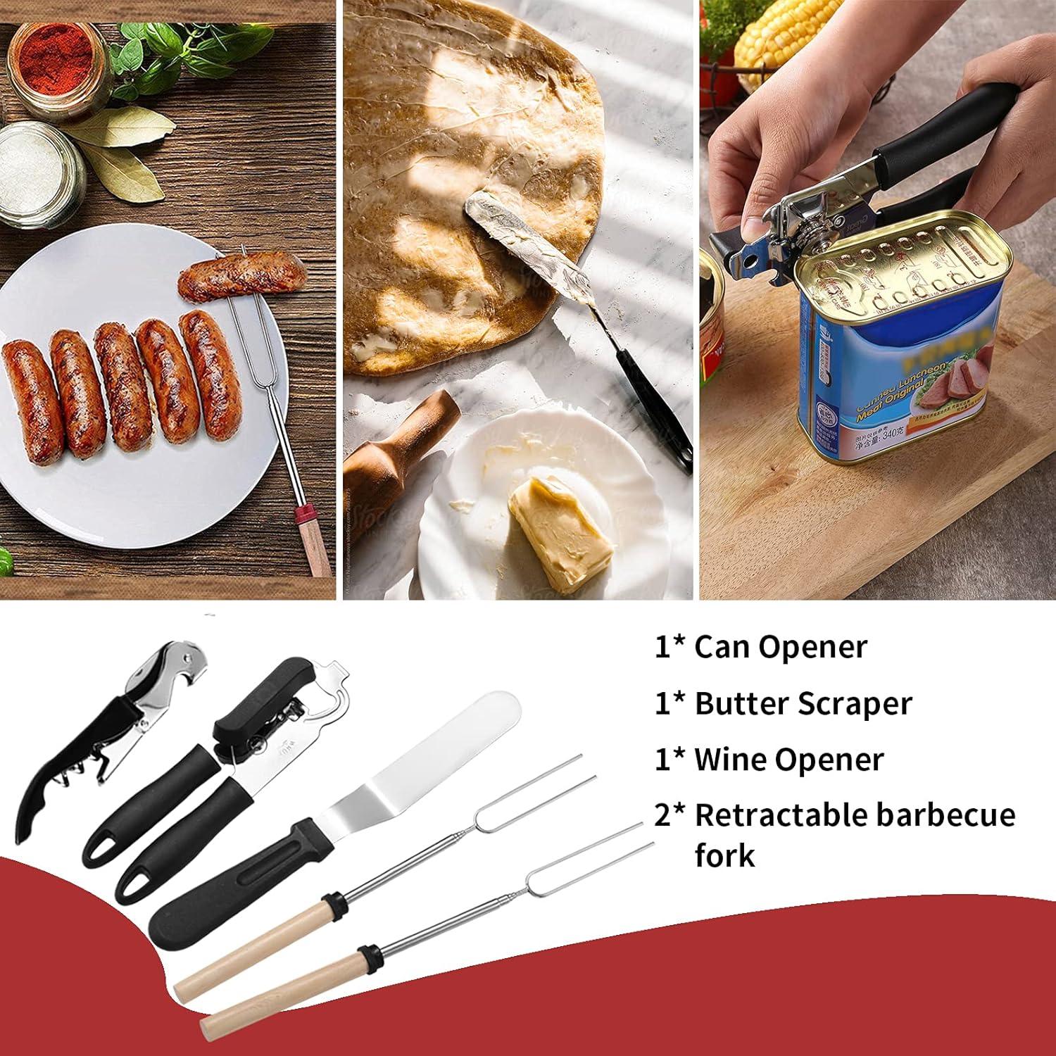 GeerTop Outdoor - 27-Piece Portable Camping Kitchen Utensil Set with Storage Bag