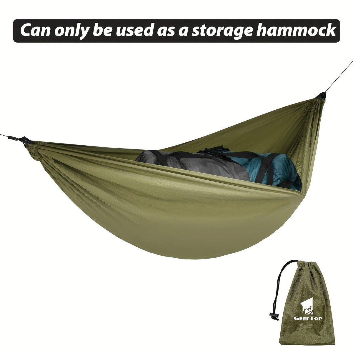 GeerTop Outdoor - GEERTOP 1-2 Person Mosquito Proof Camping Hammock