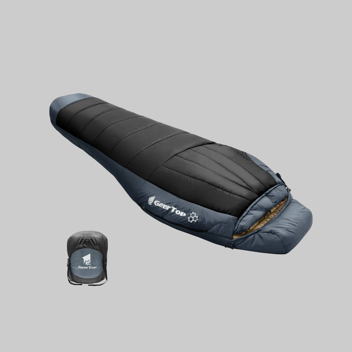 Graphene-Lined Portable Mummy Sleeping Bag