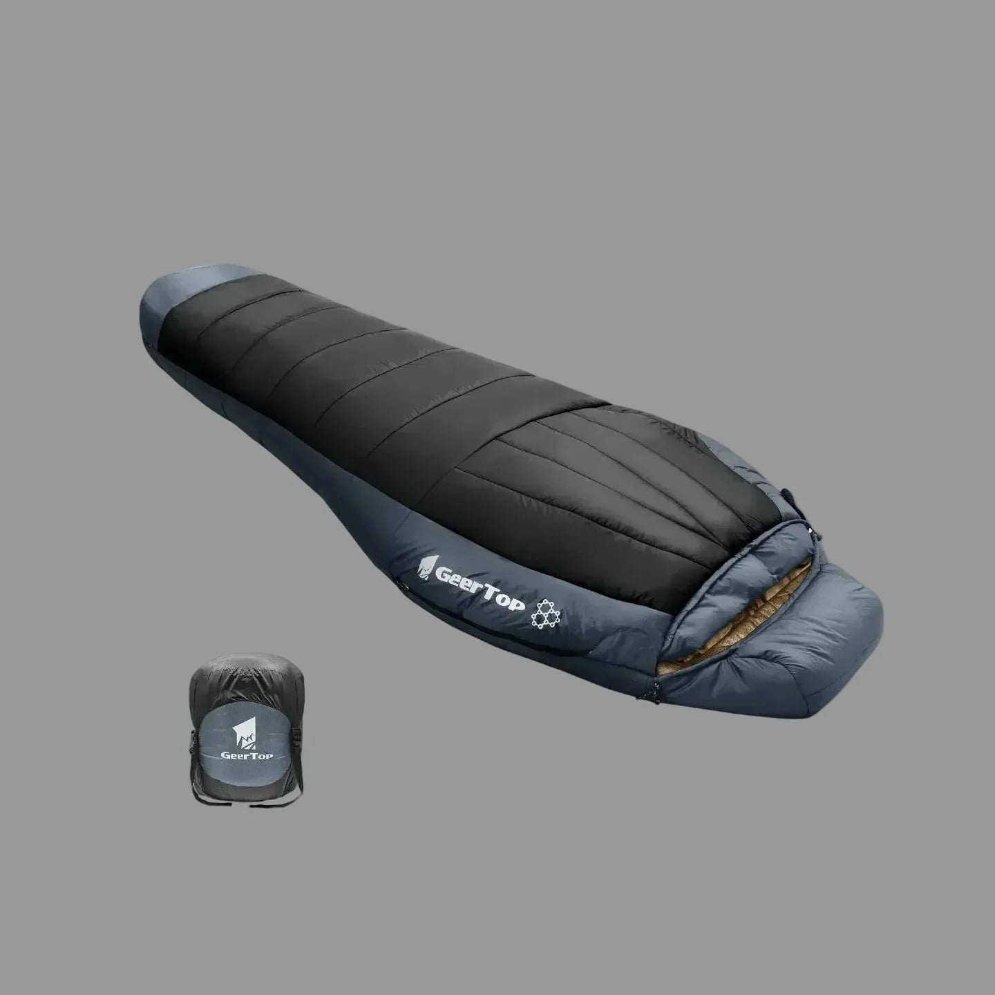 GeerTop Outdoor - Graphene-Lined Portable Mummy Sleeping Bag